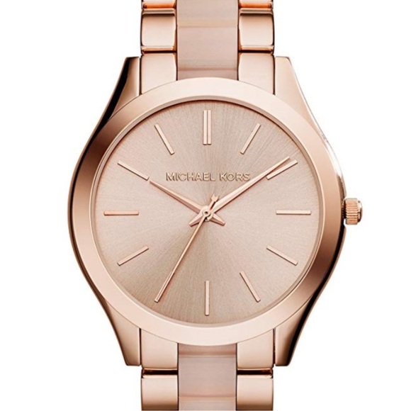Michael Kors Slim Runway Chronograph Quartz Rose Gold Watch MK3513 - Picture 14 of 14